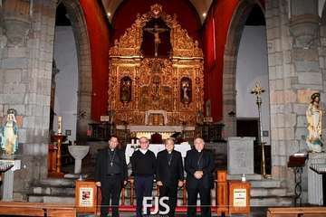 Visita del nuncio del Papa a la Basílica de Telde/Francisco Javier Santana y Antonio Alí.